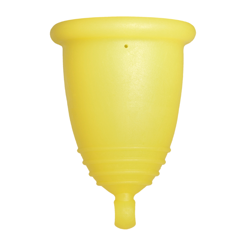 Me Luna® Menstruatiecup | Soft | XL | Geel | met Balletje