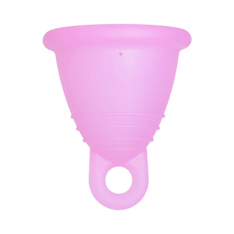 Me Luna® Menstruatiecup | Soft | Shorty M | Roze | met Ring