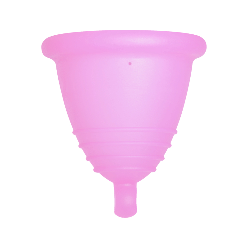 Me Luna® Menstruatiecup | Soft | Shorty XL | Roze | met Balletje