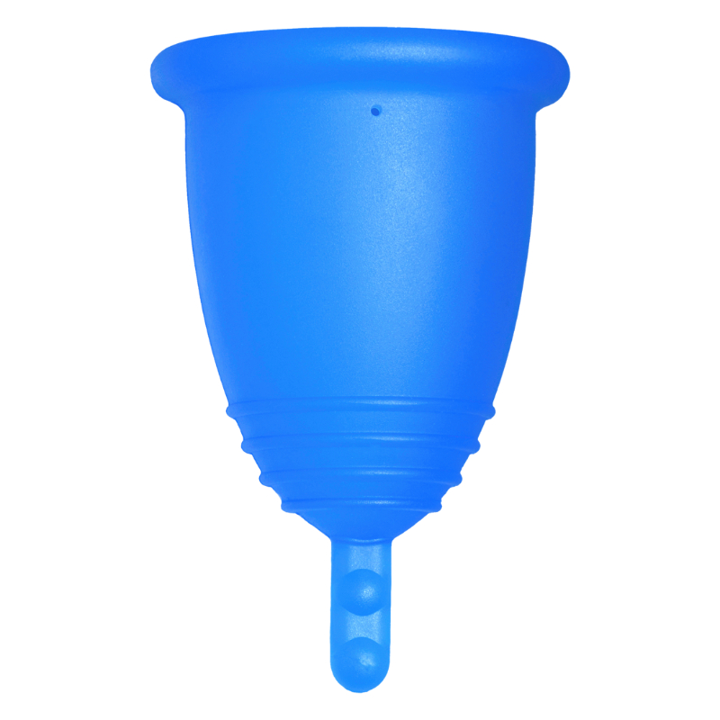 Me Luna® Menstruatiecup | Classic | M | Blauw | met Steeltje