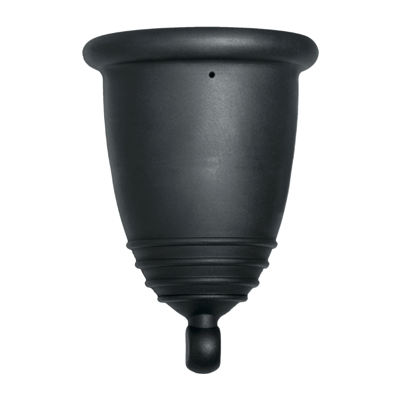 Me Luna® Menstruatiecup | Classic | L | Zwart | met Balletje