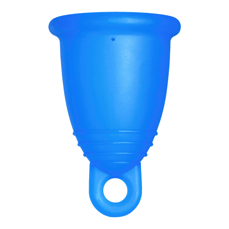 Me Luna® Menstruatiecup | Classic | L | Blauw | met Ring