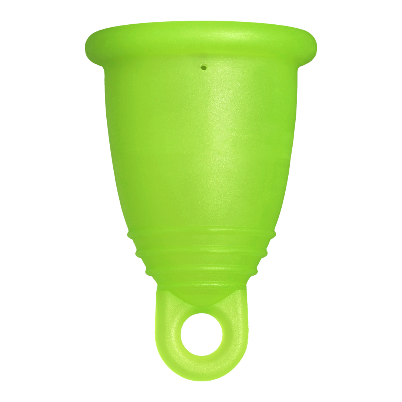 Me Luna® Menstruatiecup | Classic | L | Groen | met Ring