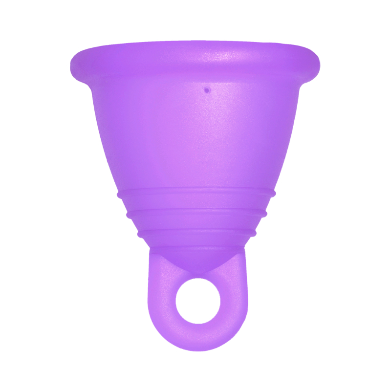 Me Luna® Menstruatiecup | Classic | Shorty S | Violet | met Ring