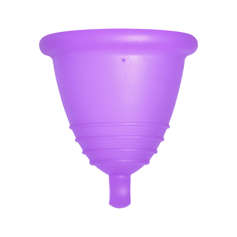 Me Luna® Menstruatiecup | Classic | Shorty L | Violet | met Balletje