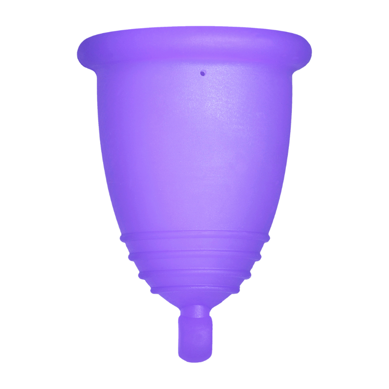 Me Luna® Menstruatiecup | Sport | M | Blauw-violet | met Balletje