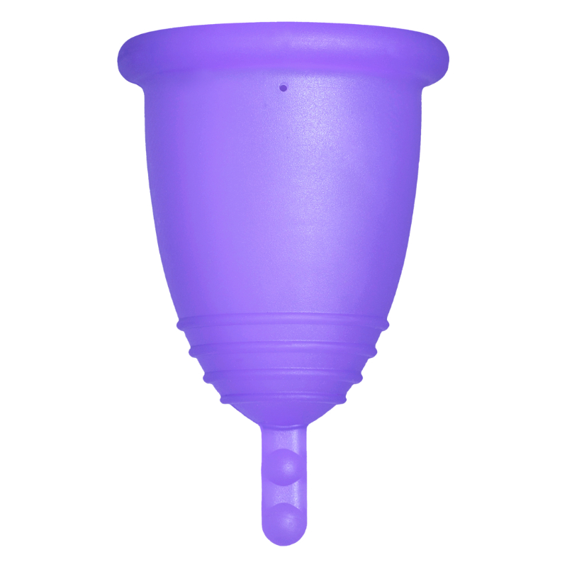 Me Luna® Menstruatiecup | Sport | L | Blauw-violet | met Steeltje
