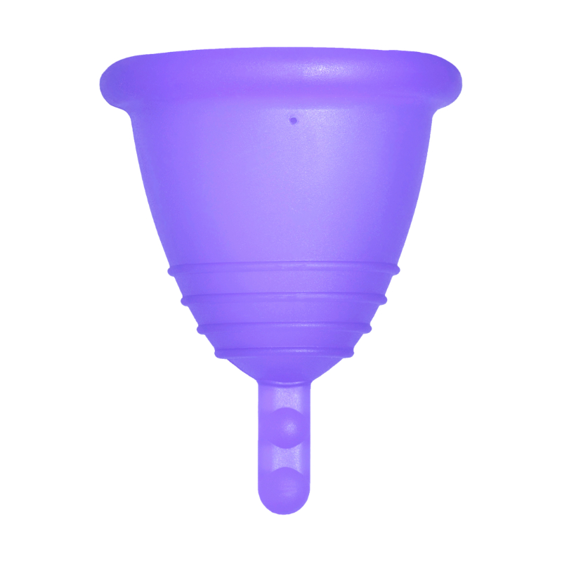 Me Luna® Menstruatiecup | Sport | Shorty S | Blauw-violet | met Steeltje