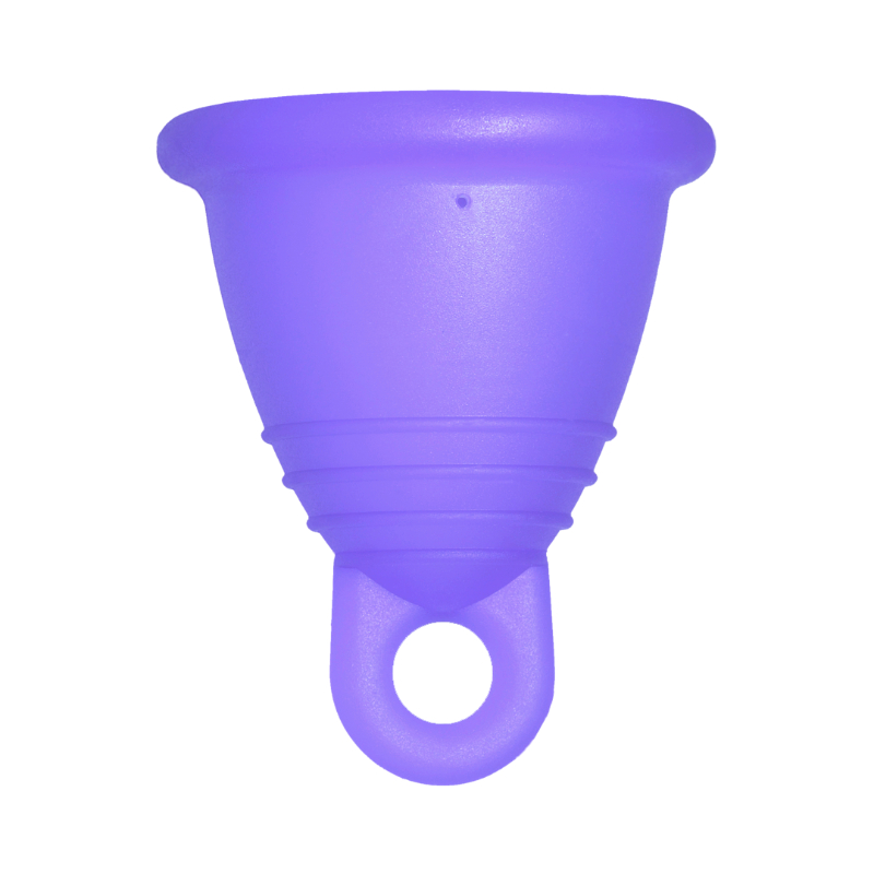 Me Luna® Menstruatiecup | Sport | Shorty M | Blauw-violet | met Ring