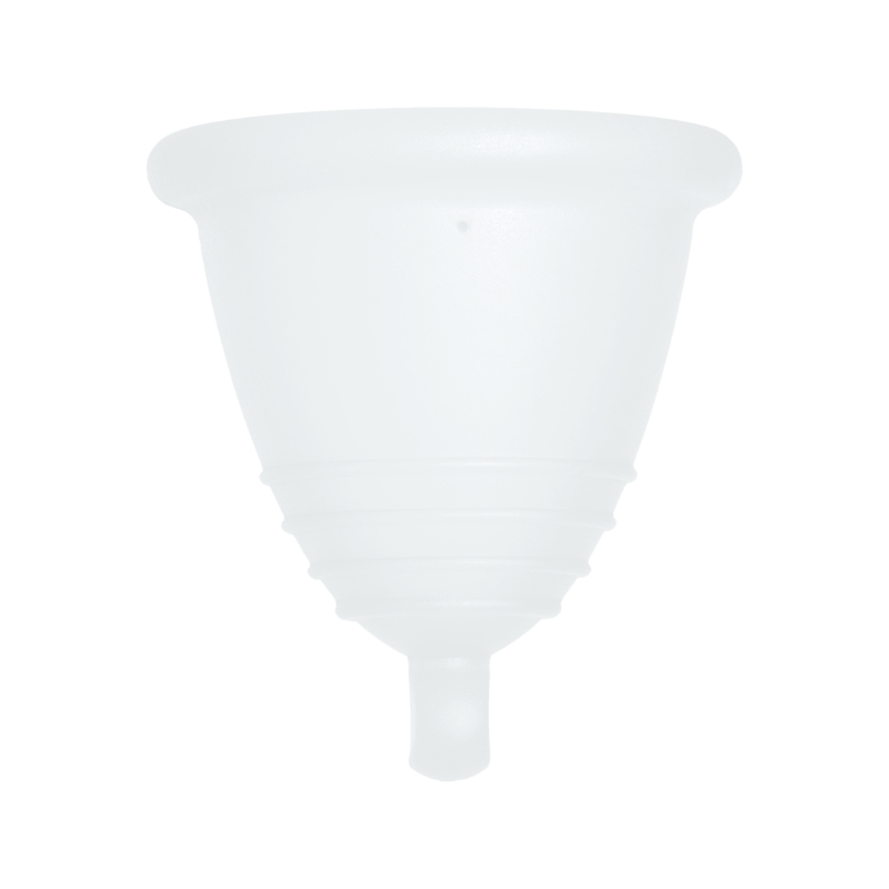 Me Luna® Menstruatiecup | Sport | Shorty L | Naturel | met Balletje