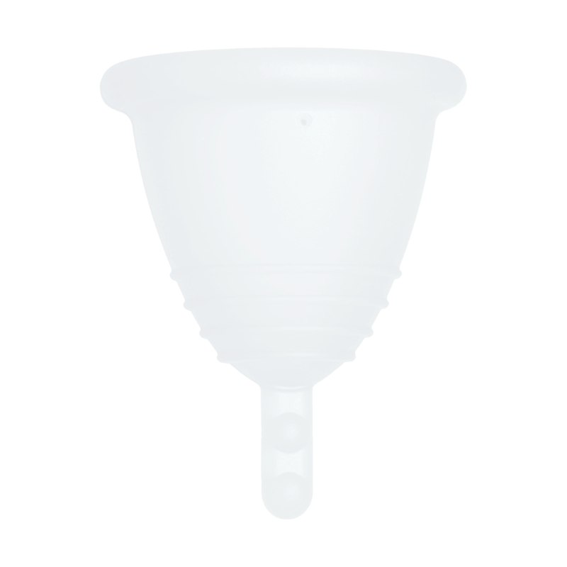 Me Luna® Menstruatiecup | Sport | Shorty L | Naturel | met Steeltje