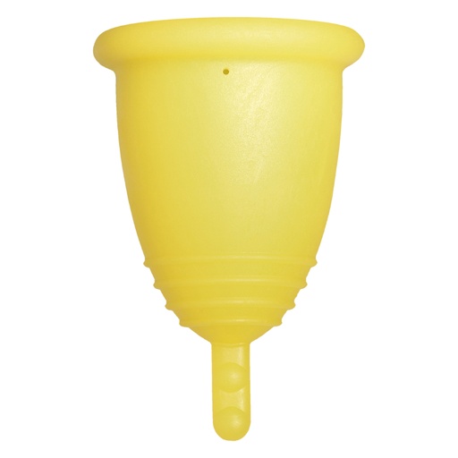 [4260554381130] Me Luna® Menstruatiecup | Soft | M | Geel | met Steeltje