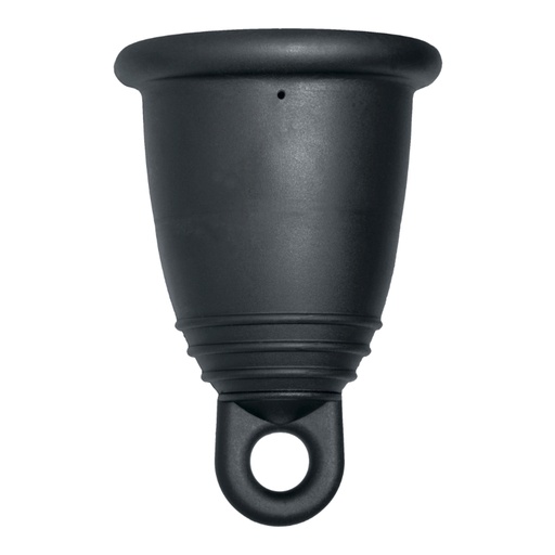 [4260554380690] Me Luna® Menstruatiecup | Classic | M | Zwart | met Ring