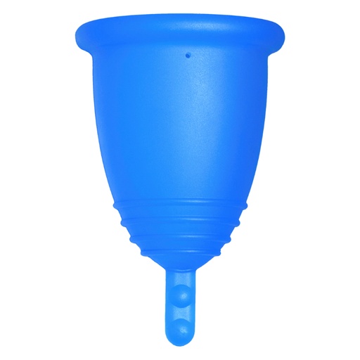 [4260554380348] Me Luna® Menstruatiecup | Classic | M | Blauw | met Steeltje