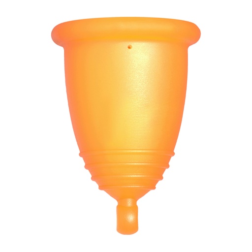 [4260554380539] Me Luna® Menstruatiecup | Classic | L | Oranje | met Balletje