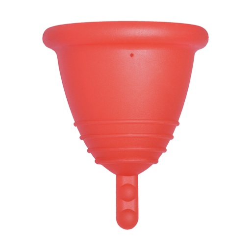 [4260554382298] Me Luna® Menstruatiecup | Classic | Shorty L | Rood | met Steeltje