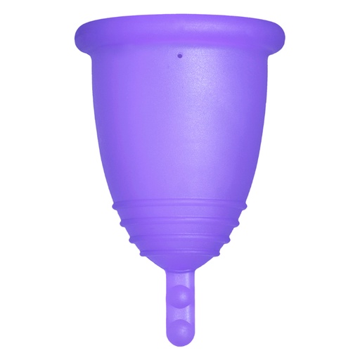 [4260554381390] Me Luna® Menstruatiecup | Sport | L | Blauw-violet | met Steeltje